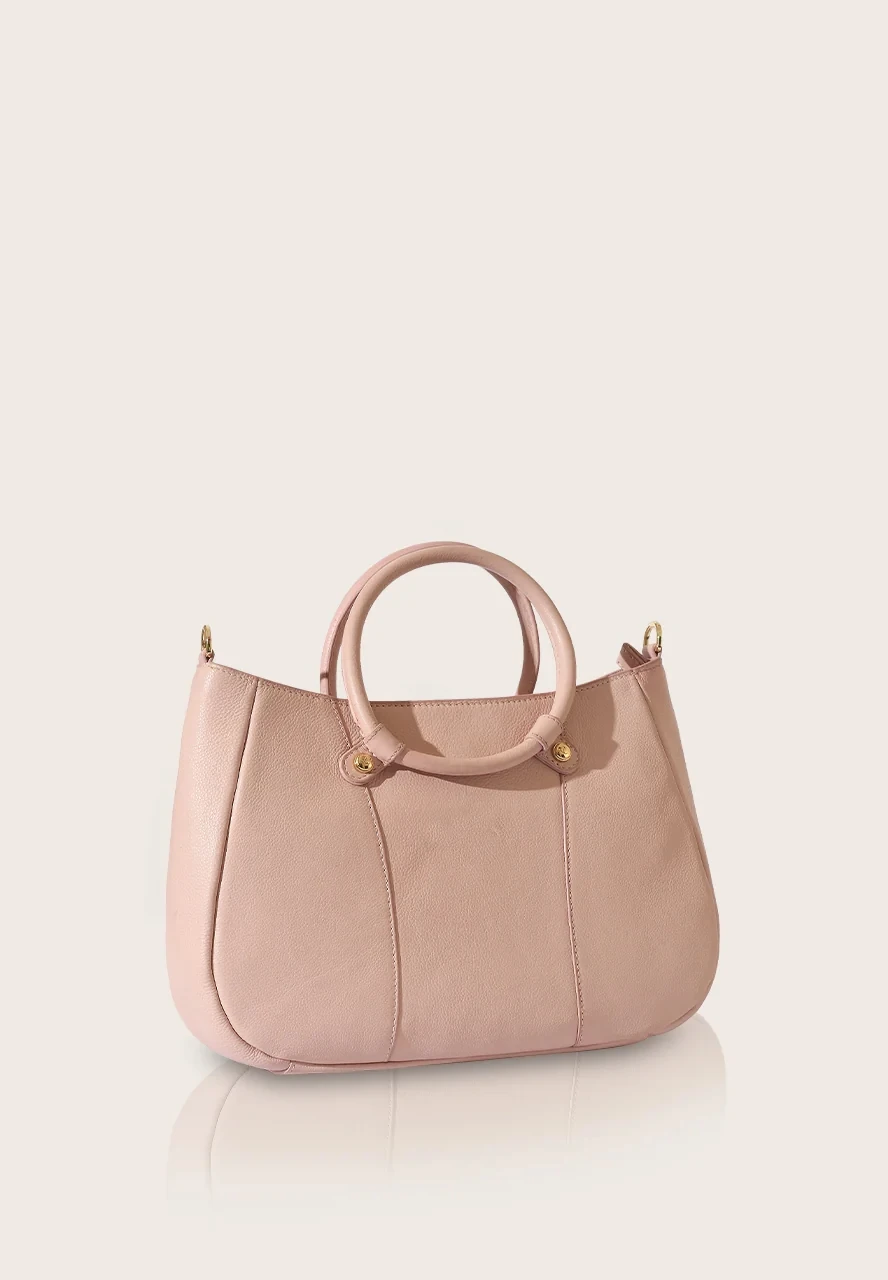 Women's Bag Pink Ladies Handbag Fashion Bag Wholesale Premium Quality Round Top Handle Genuine