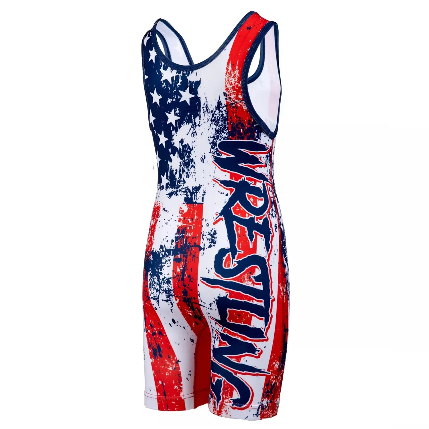 Wholesale Price Custom Usa Wrestling Singlets Weight Lifting Boxing Bodysuit Men Gym Fitness