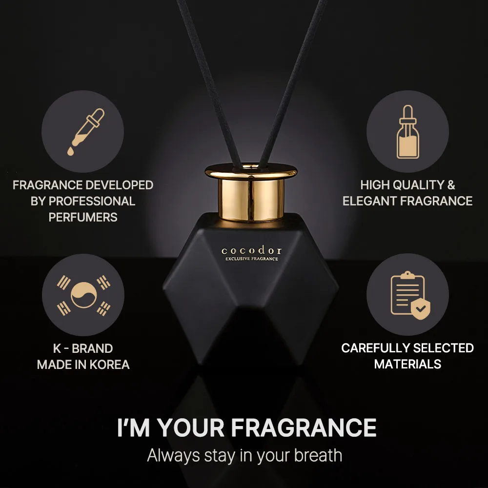 Cocodor Ecofriendly 200ml Reed Diffuser Black Golden Edition Fragrant