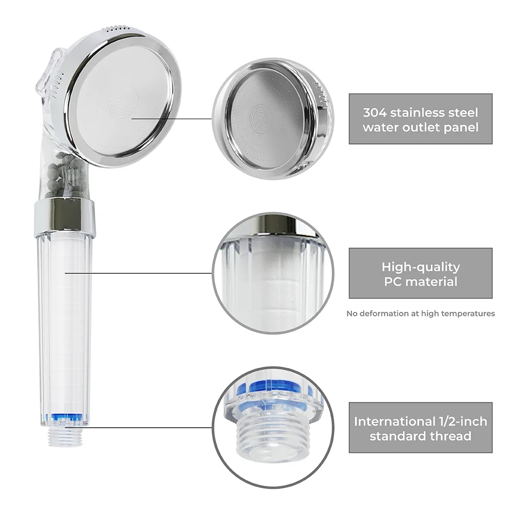 Taiwan Manufacturing Flowmax Water Efficient Shower Head With Chlorine Removal Buy Shower Head