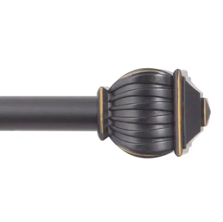 Hot Trend Luxury Curtain Rod With Bracket For Home Decor Window Accessories Room Bathroom Living