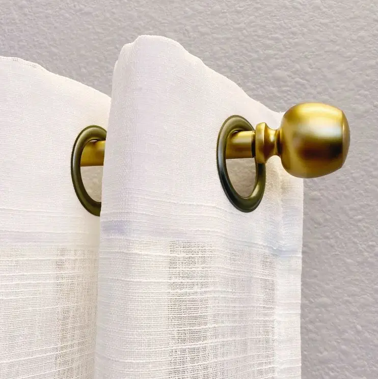 Decorative Modern Curtain Rod With Bracket For Home Decor Window Accessories Room Bathroom