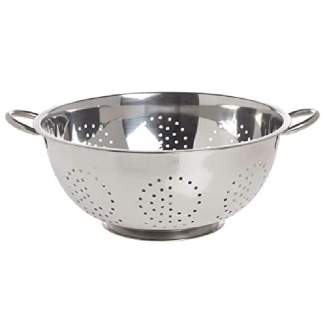 Whole Sale Metal Colander Stainless Steel Professional Strainer With