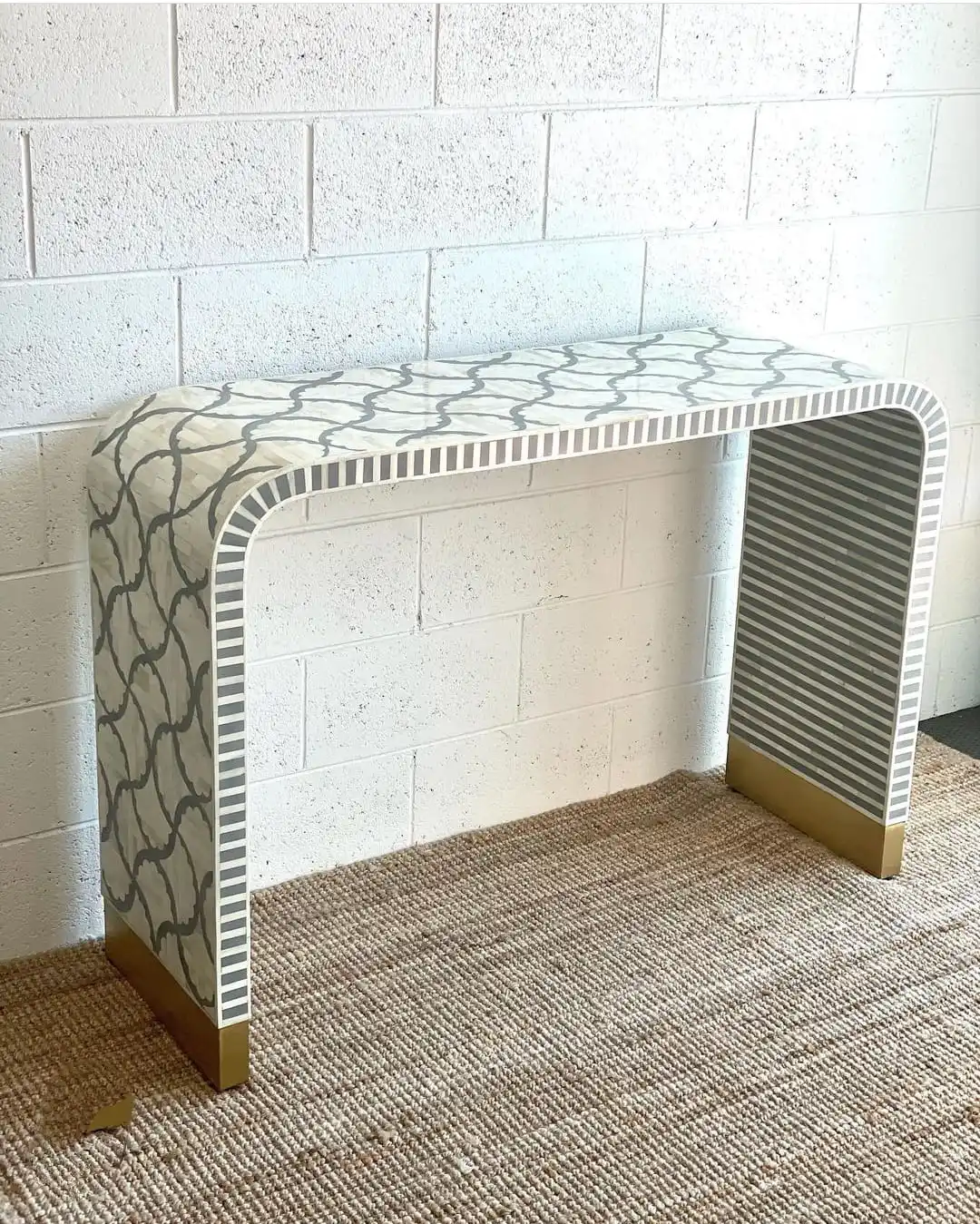 Bone Inlay Console Table Mother Of Pearl Inlay Console Table Home