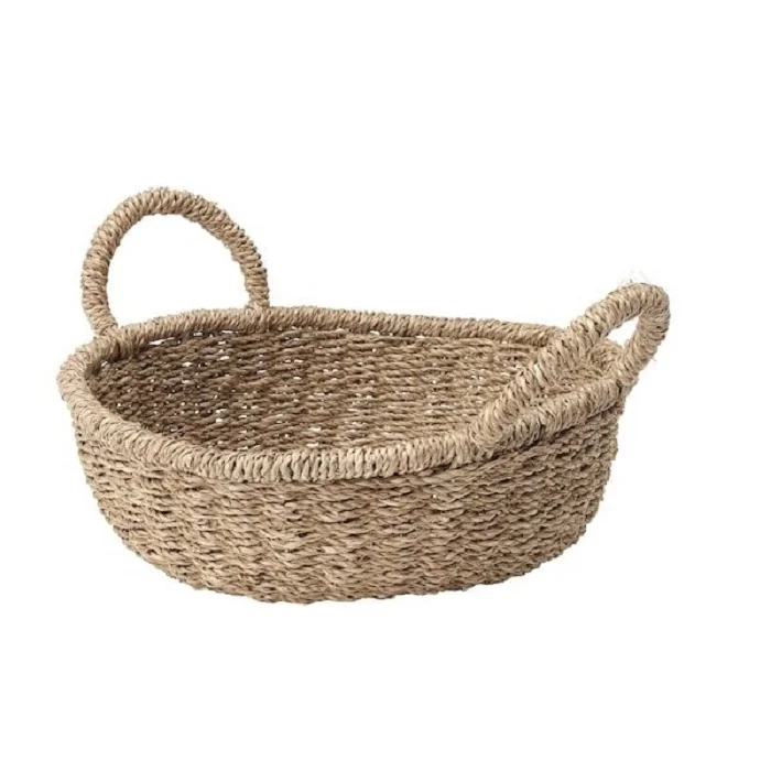 New Arrived Jute Material Basket Homemade Jute Storage Basket 100% Jute ...