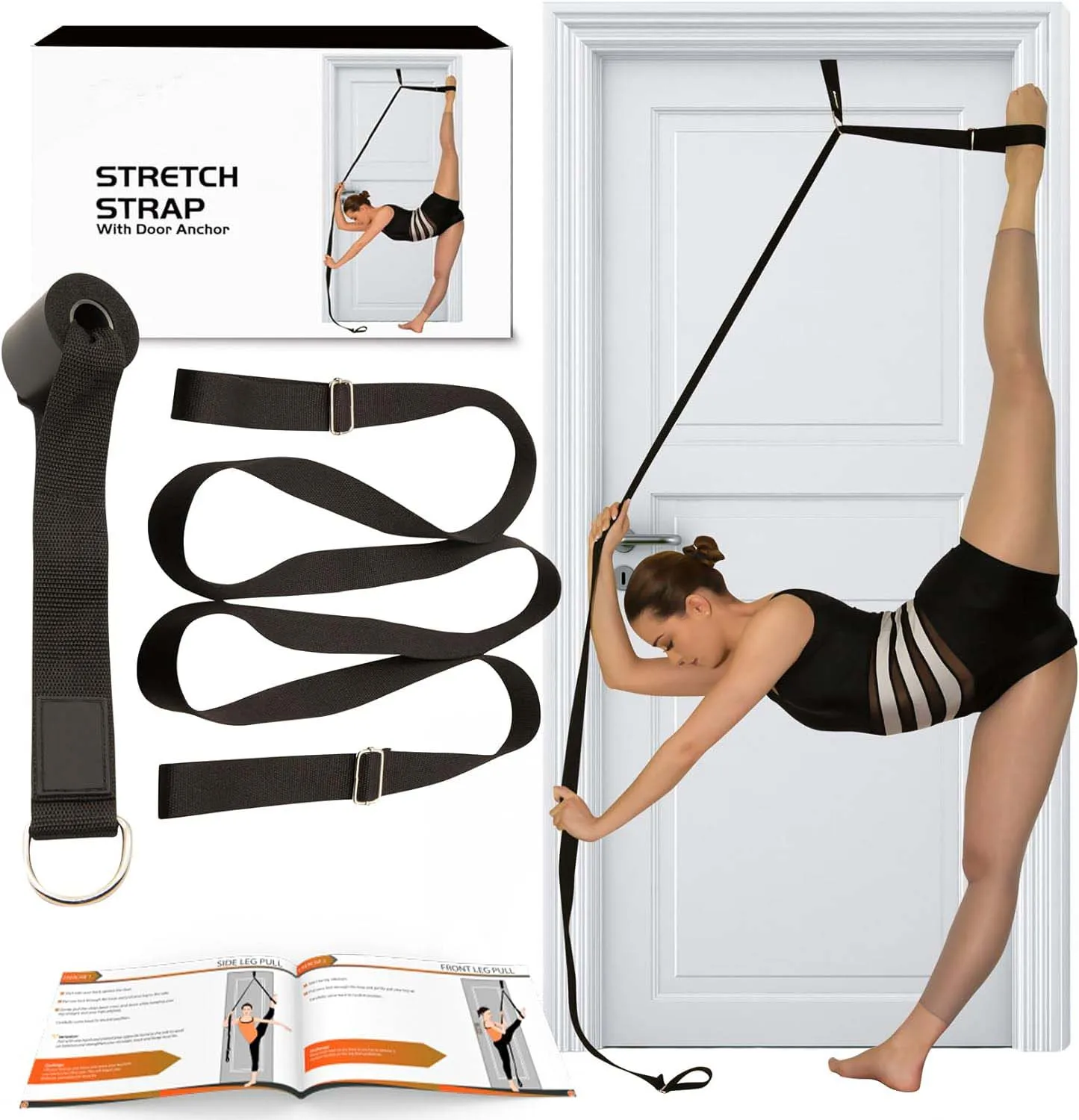 Stretching Strap With Door Anchor - Stretching Equipment To Improve ...