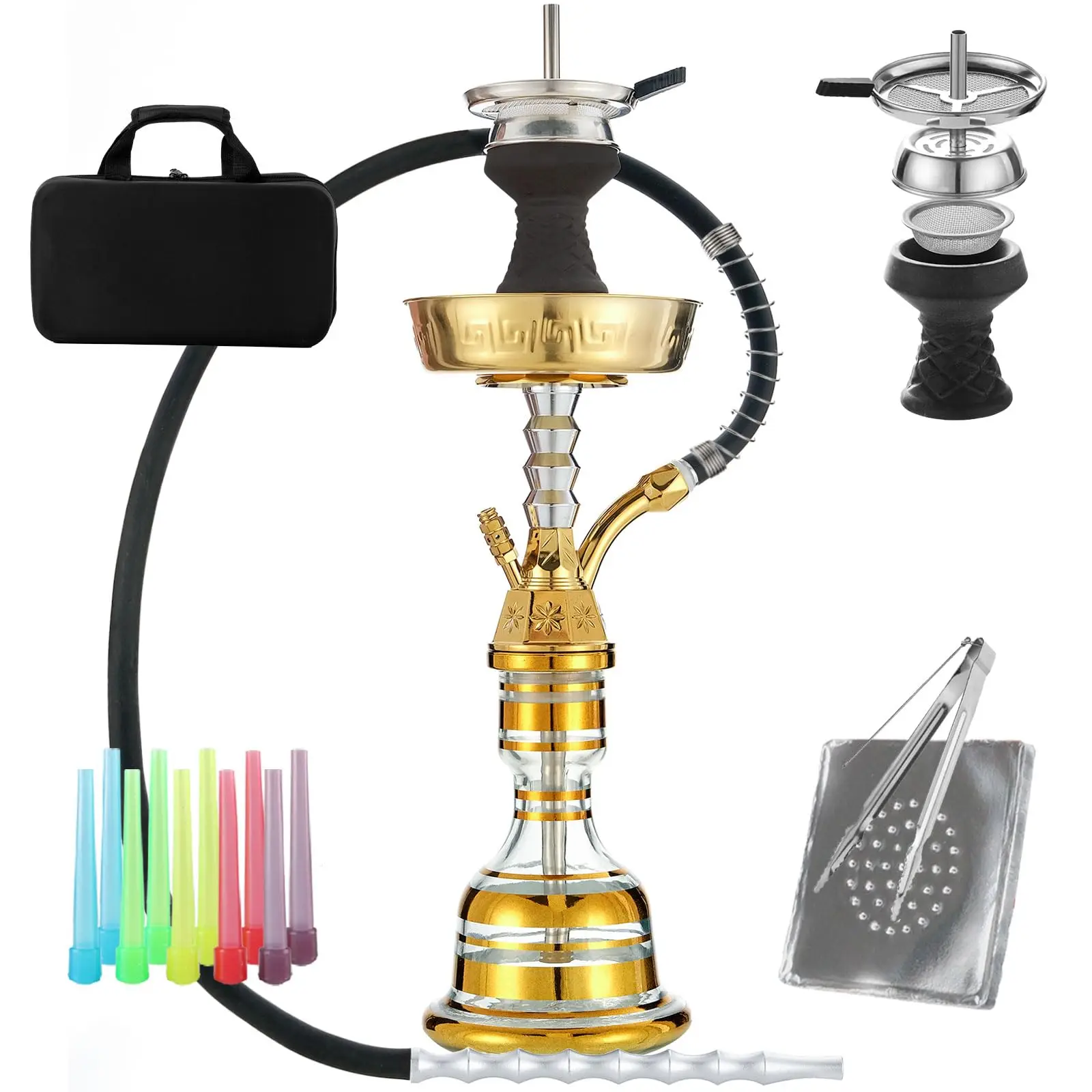 22-Inch Portable Shisha Kit