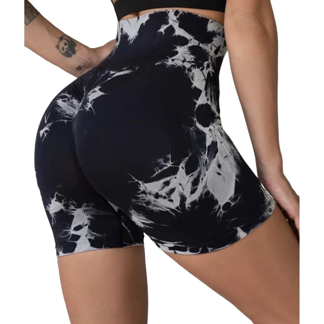 Women Unique Design Seamless Tie Dye Gym Fitness Yoga Shorts Buy Apparel Sportswear Fitness
