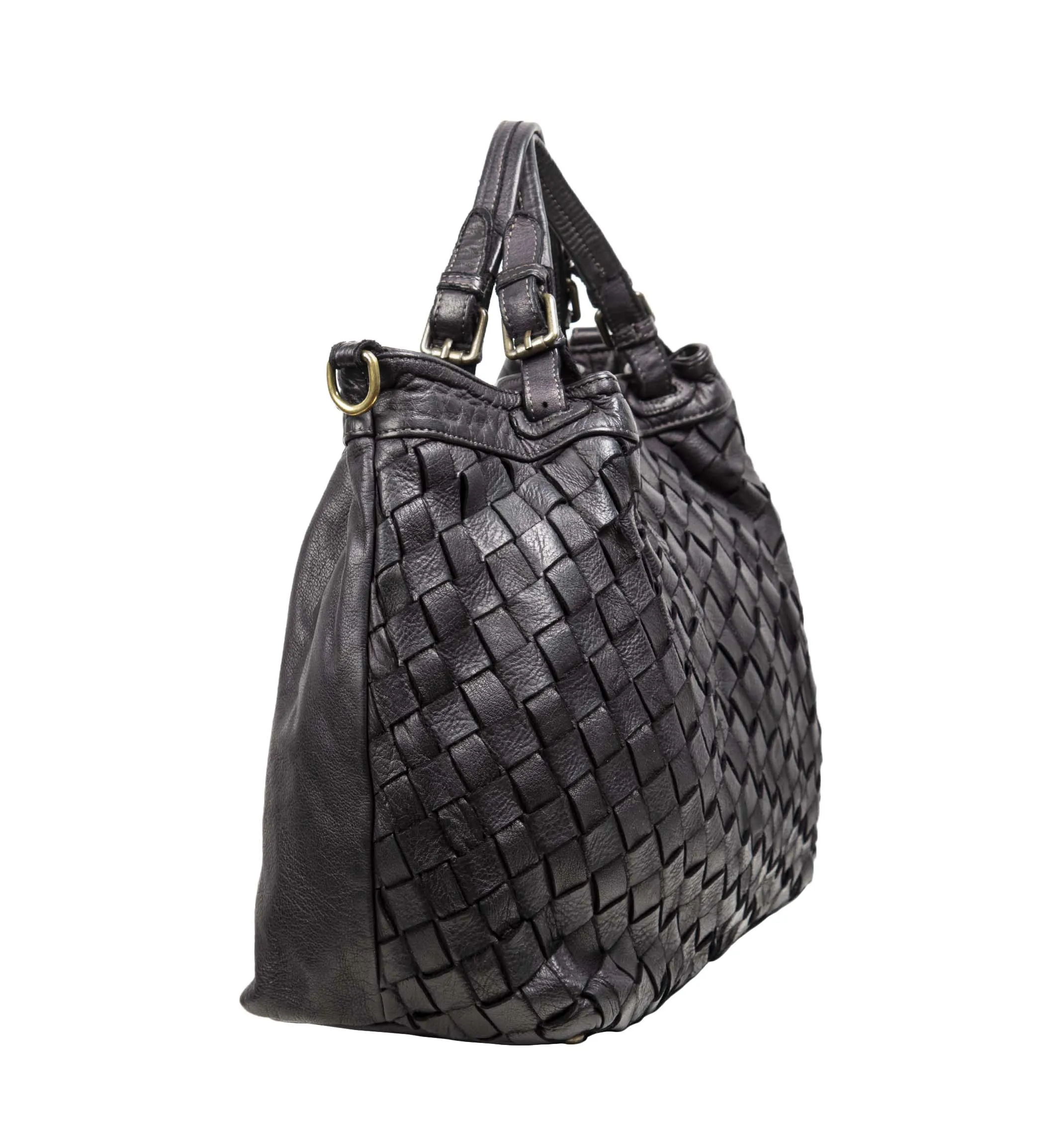 Bags Leather Madeinitaly Shoulder Woman Vintage Washed Bags Civico 93