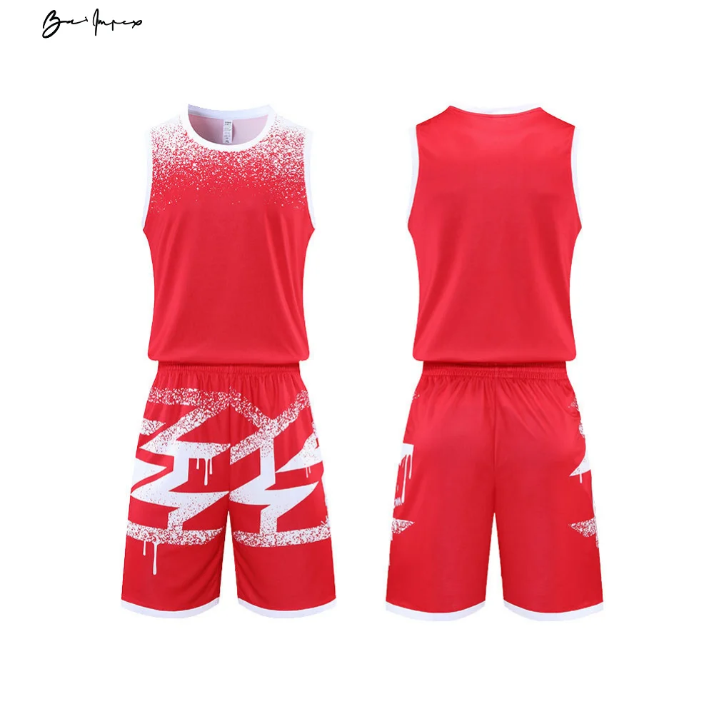 Sublimate Print Man Woman Basketball Jersey Youth Team Plain Blank