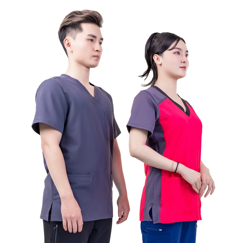 Scrub Sets Uniform Hospital Medical Clothes Anti-dust Soft Fabric ...
