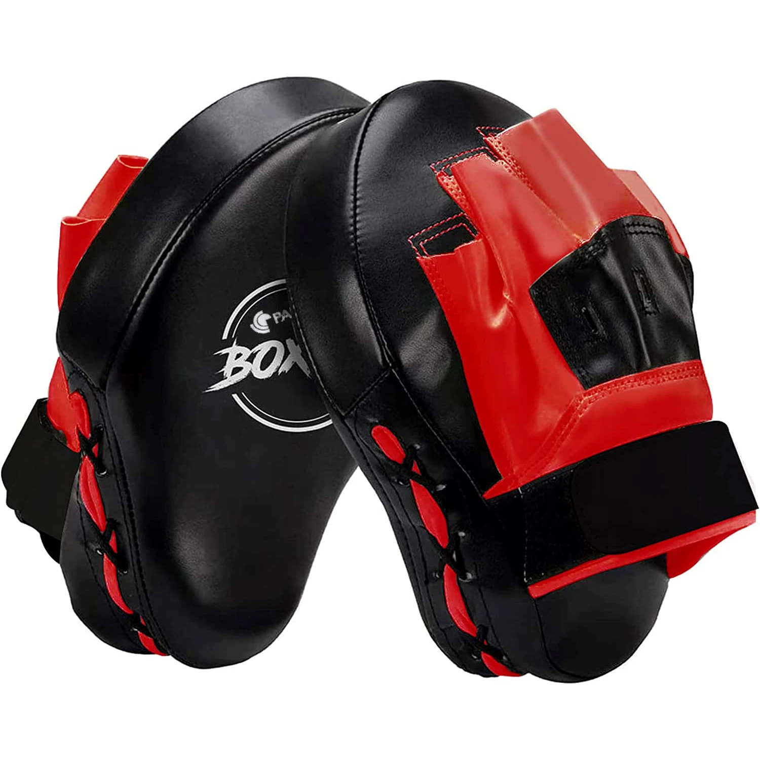 Parexcs Premium Leather Essential Curved Boxing Mma Punching Mitts