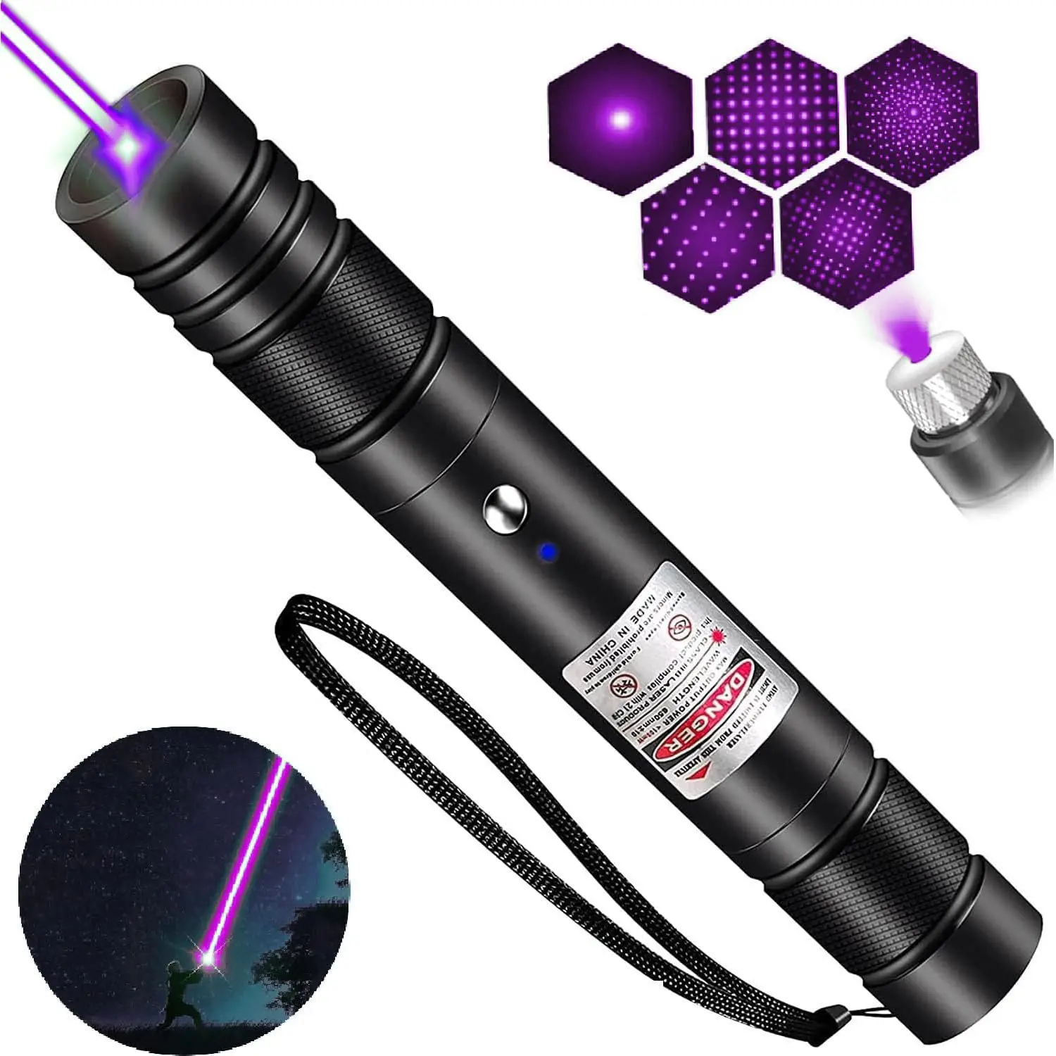 Purple Laser Pointer Indicator Light