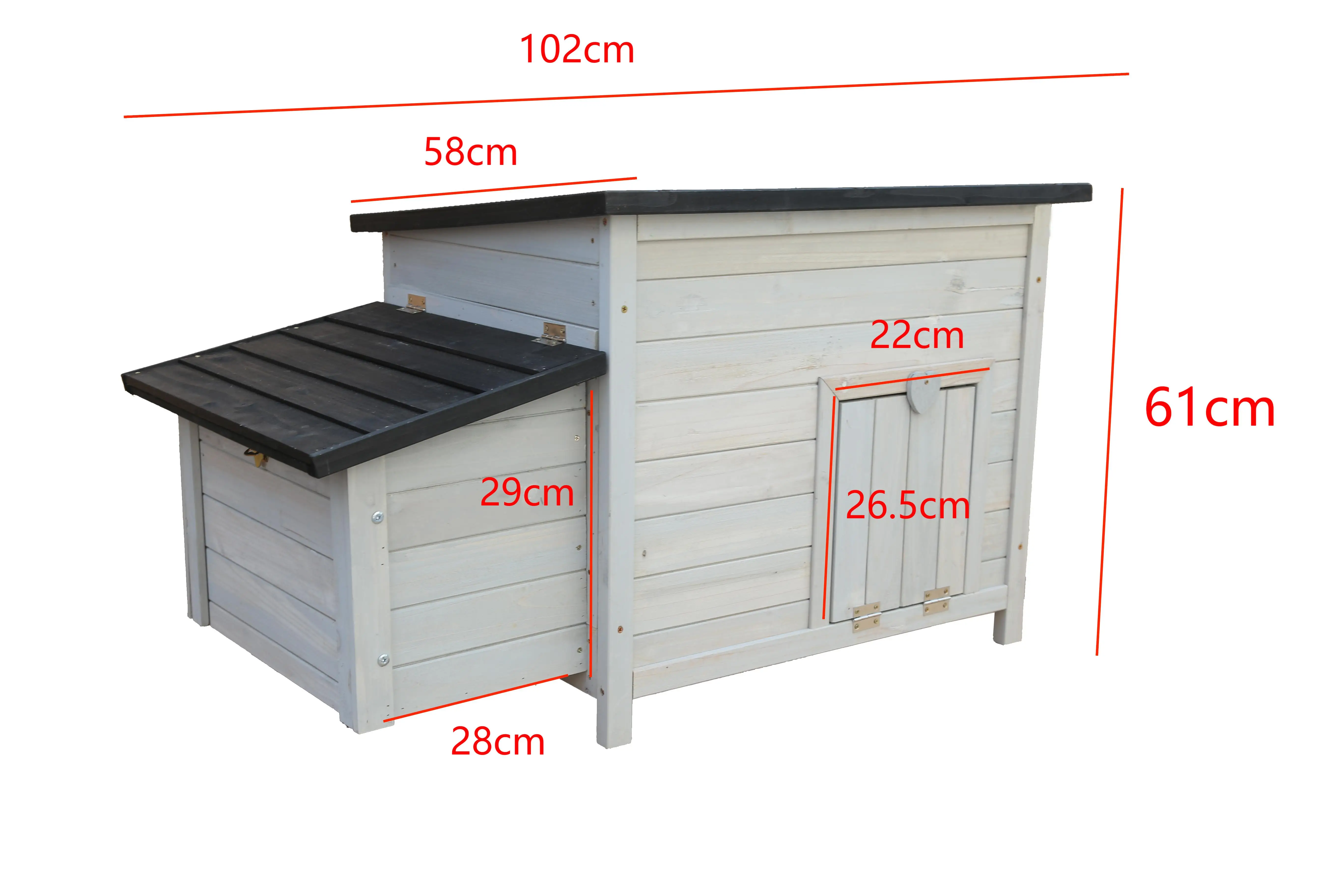 Factory Selling Waterproof Roof Chicken Coops Fir Wooden Large Size