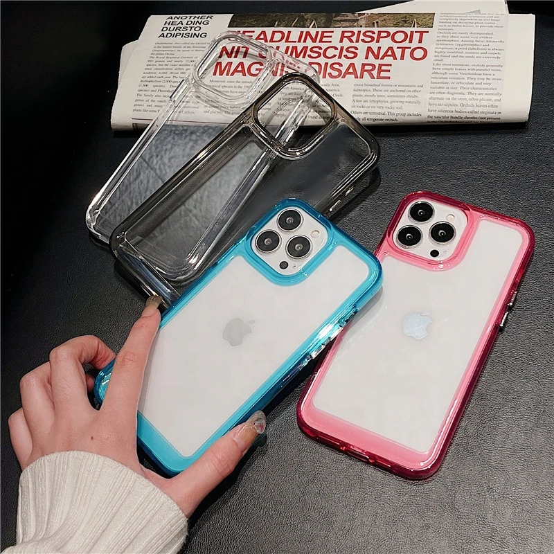 Colorful Space Case Tpu Pc Shockproof Bumper Mobile Phone Cover For