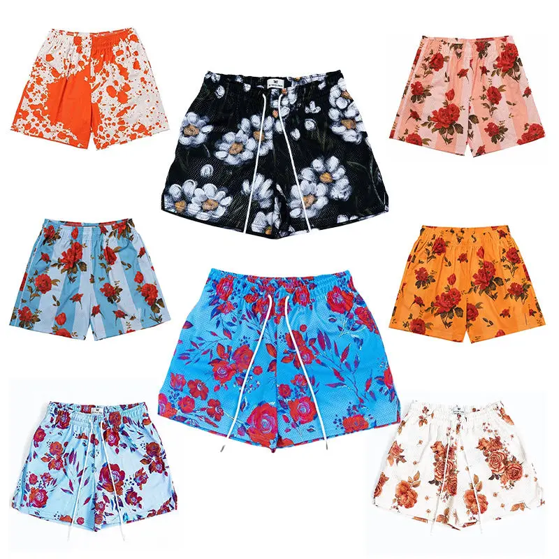 Custom High Quality Double Layer Casual Breathable Basketball Mesh Shorts for Mens with Custom Design678_voghion.com