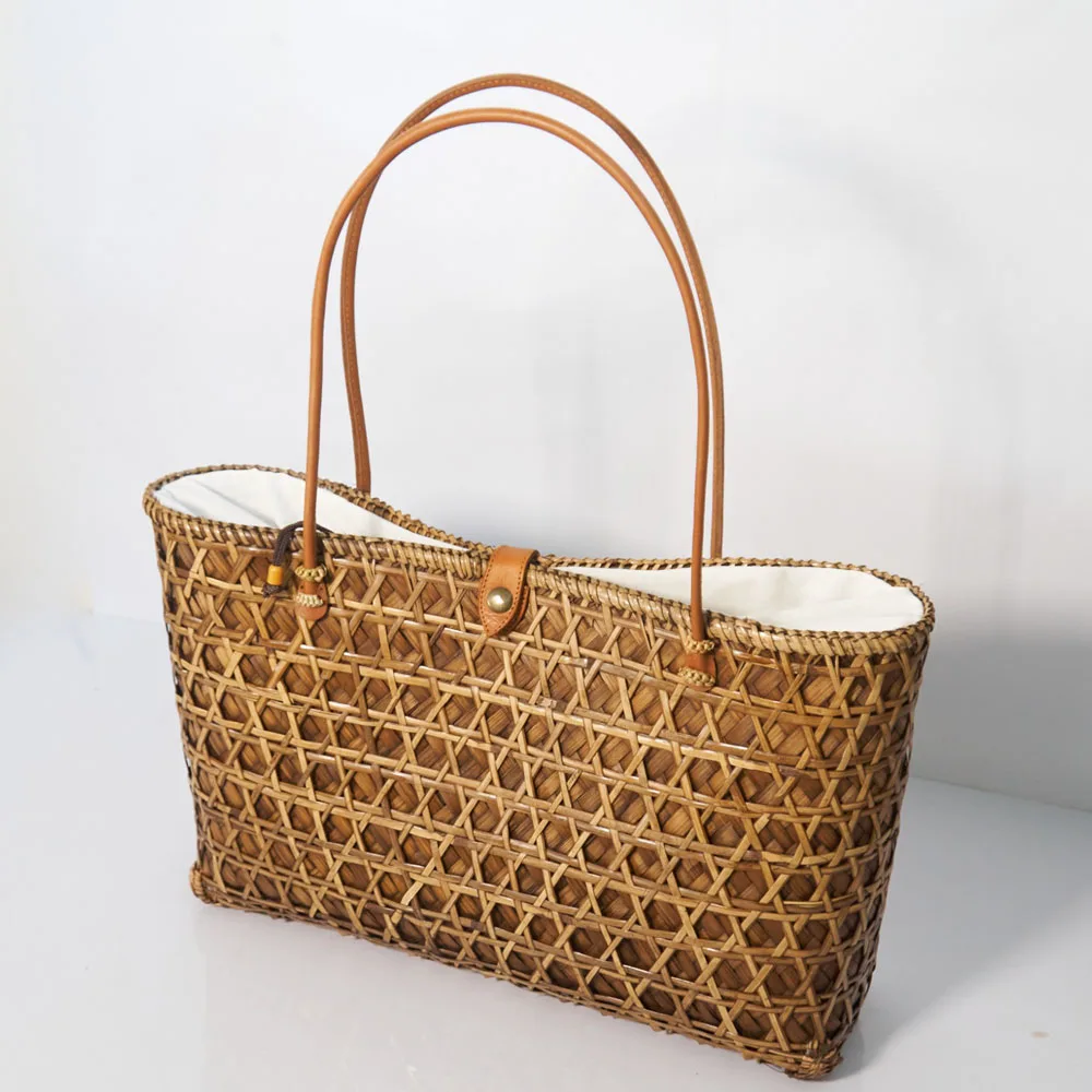 Wicker Cane Handbags For Women Ecofriendly Style Low Price Export High