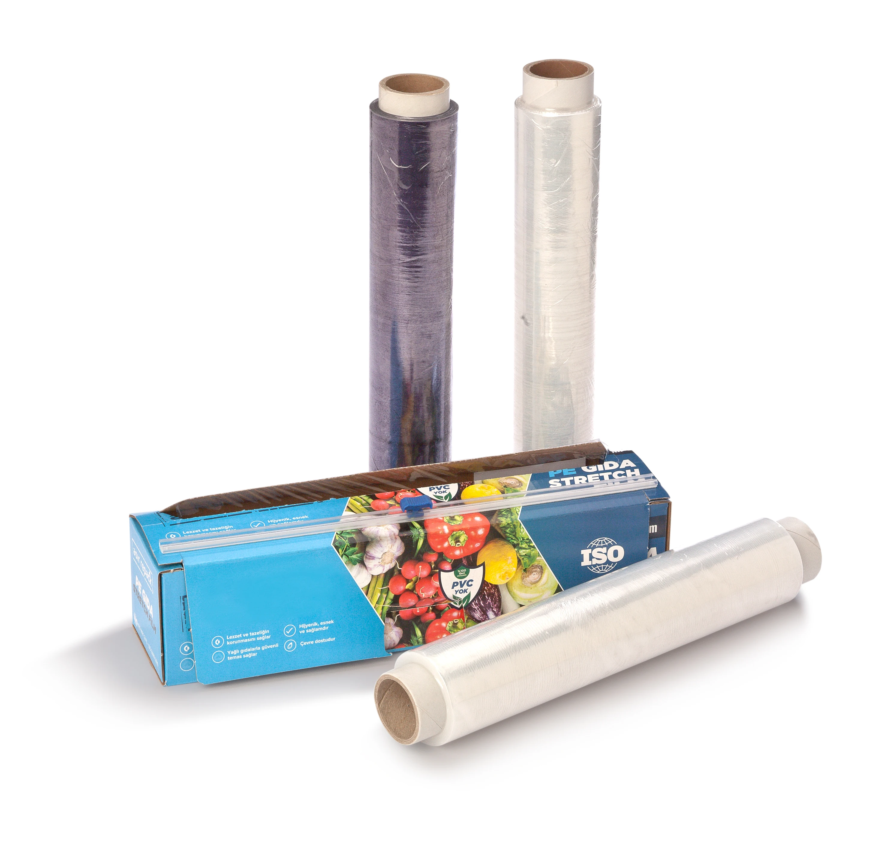 High Quality Pe Stretch Film Food Roll Plastic Food Cling Wrap Packing Stretch Strong Grade