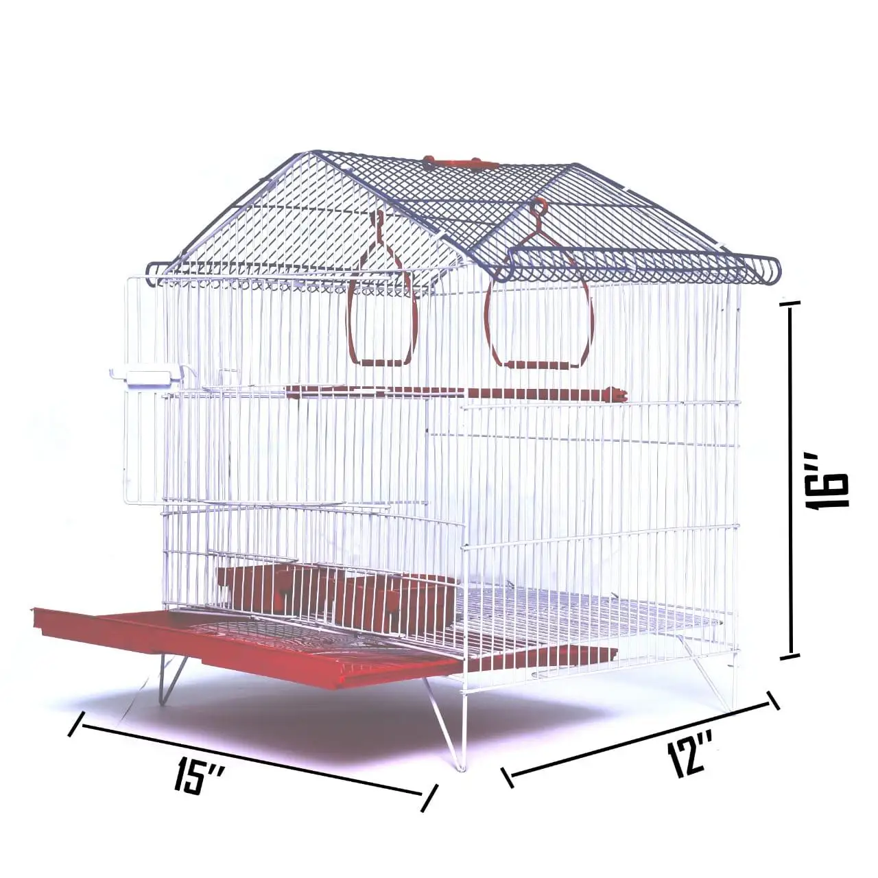 Small Bird Cage Portable,Foldable And Durable Iron Spacious Bird Cage