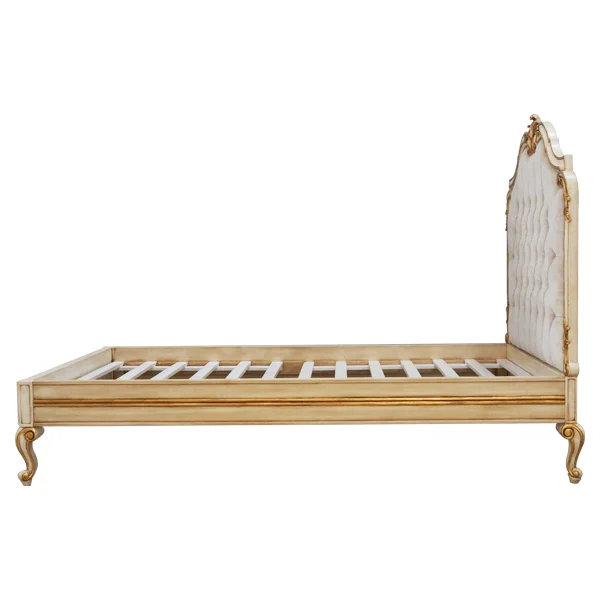 Luxury Bed Frame From Solid Wood Bedroom Furniture Wooden Bed European ...