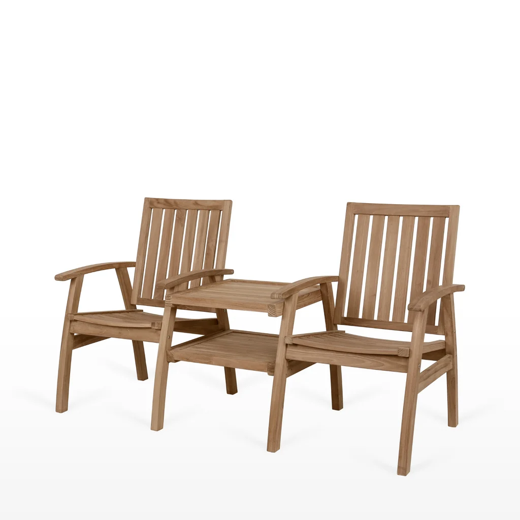 Garden Set Furniture Made Teak Wood Solid Natural Color For Outdoor
