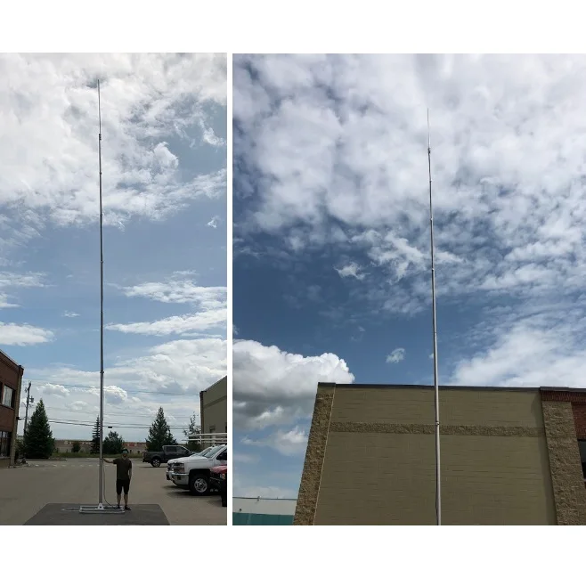 15m Aluminum Portable Easy Operation Telescopic Manual Mechanical