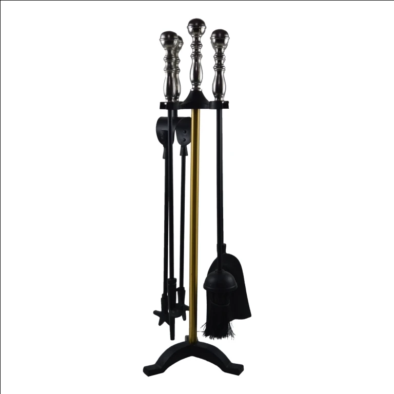 Pellet Stove Fireplace Tools Set Iron Tool Set And Holder Outdoor Fire