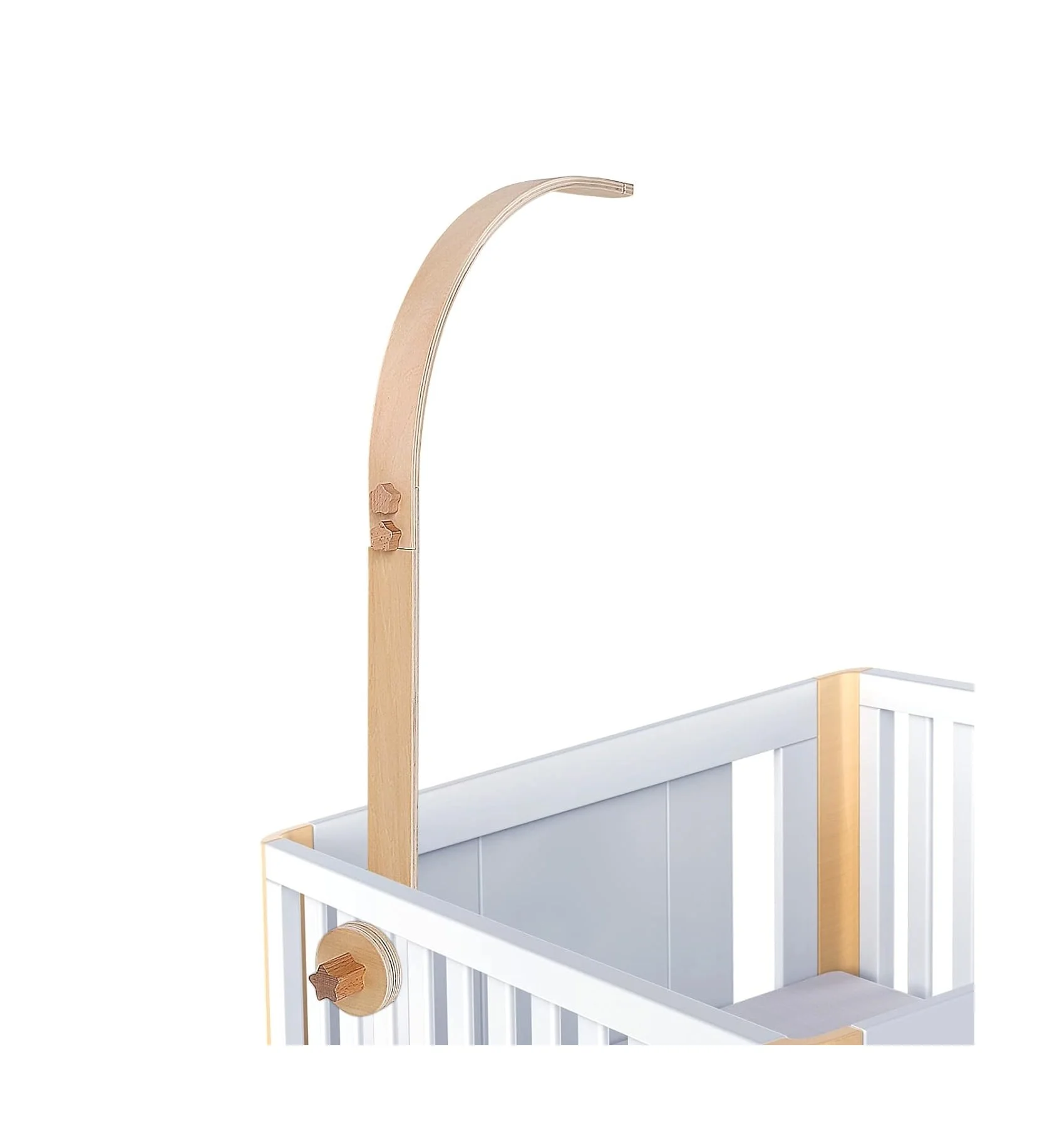 Baby Crib Mobile Arm Wooden For Crib Nursery Decor Hanger Mobile Holder