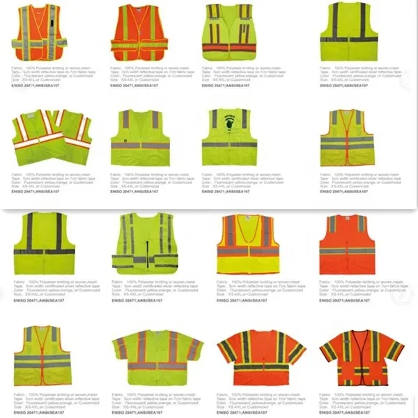 Oem Hi Vis Fluorescent Yellow Green Safety Reflective Clothes Jacket ...