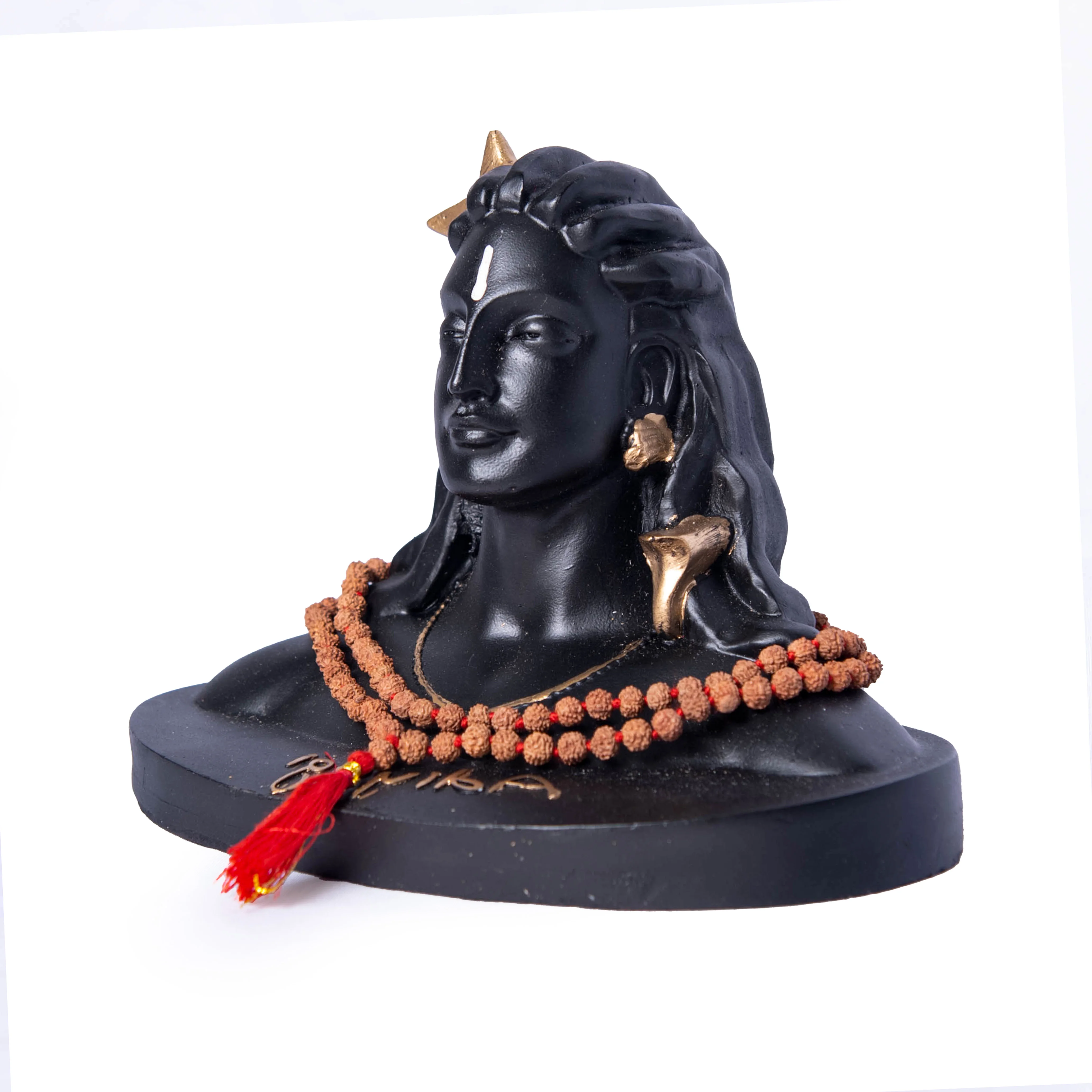 Polyresine Adiyogi Shiva Statue For Home Decor Office Desk Pooja Gifting Purpose Car Dashboard