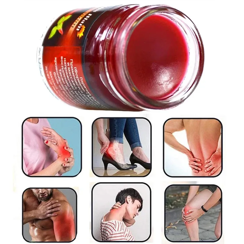 Red Colour Herbs Balm Massage Balm For Pain And Swell Relief Hot Balm ...
