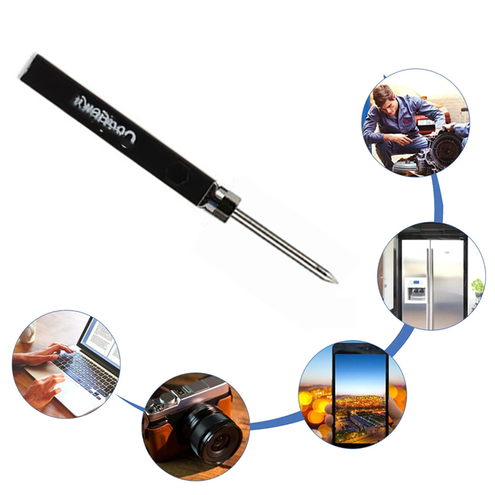 Jr Mini Handle Pencil Electric Soldering Iron Square Shape Rechargeable