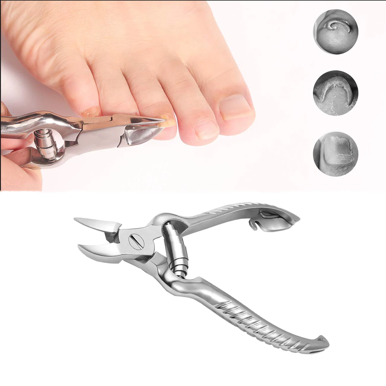 Professional Toenail Clippers For Thick Ingrown Toenails Stainless