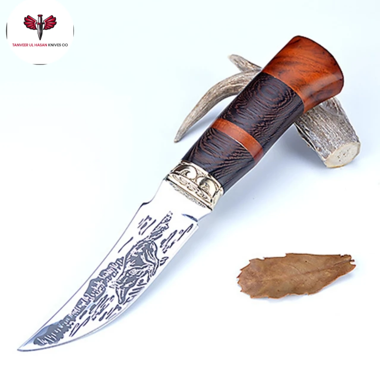 Engraving Blade And Wood Handle Knife Fixed Blade Buy Handmade