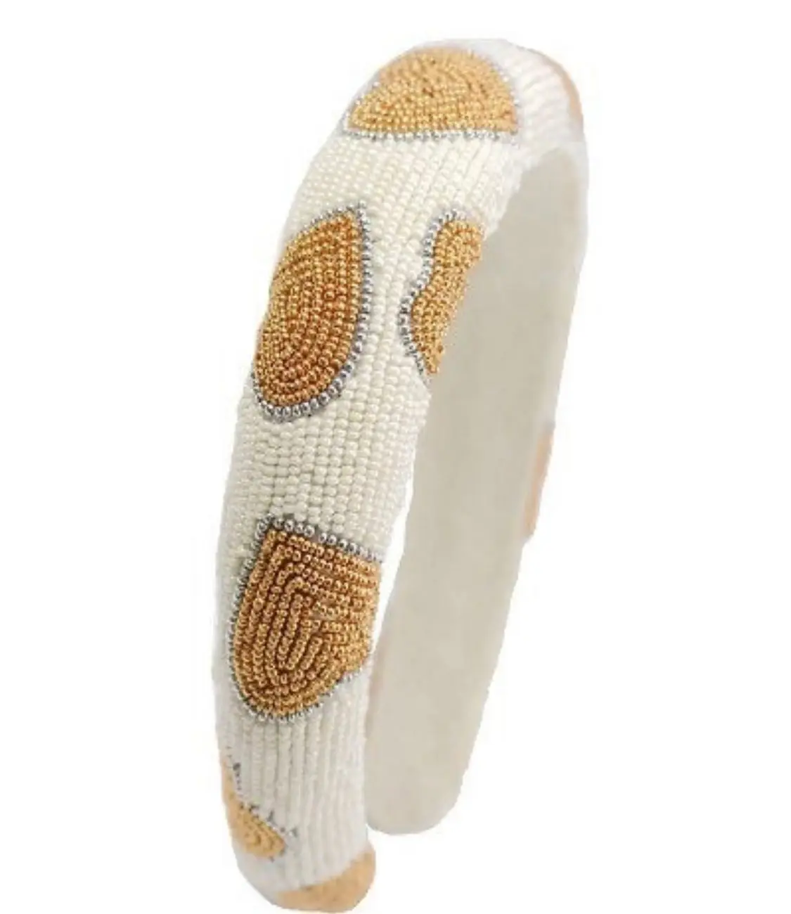 Skinny Hand Embroidered Headbands With Soft Cushioned Fitting Easy To