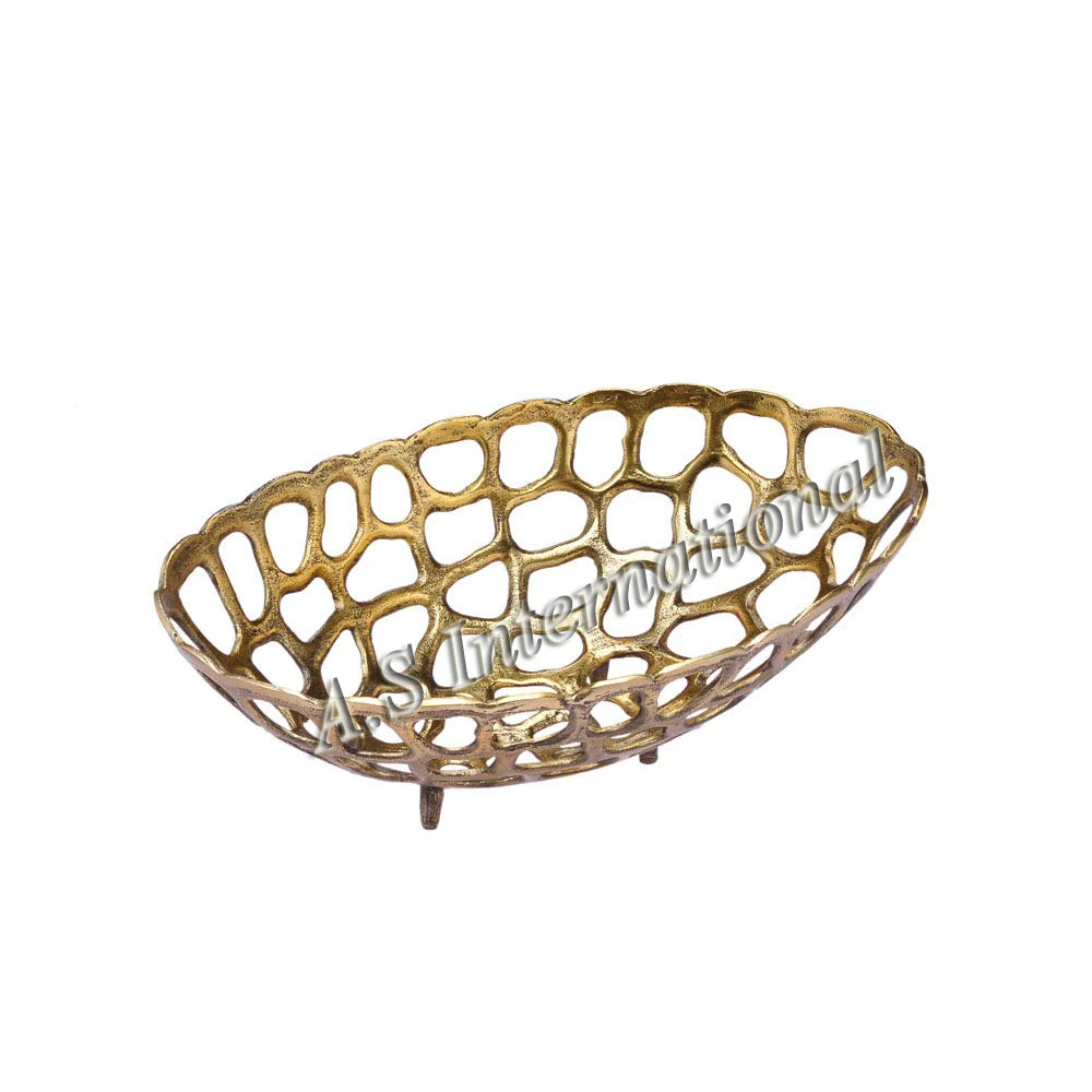 Wholesale Modern Stylish Handcrafted Metal Decorative Centrepiece Bowl