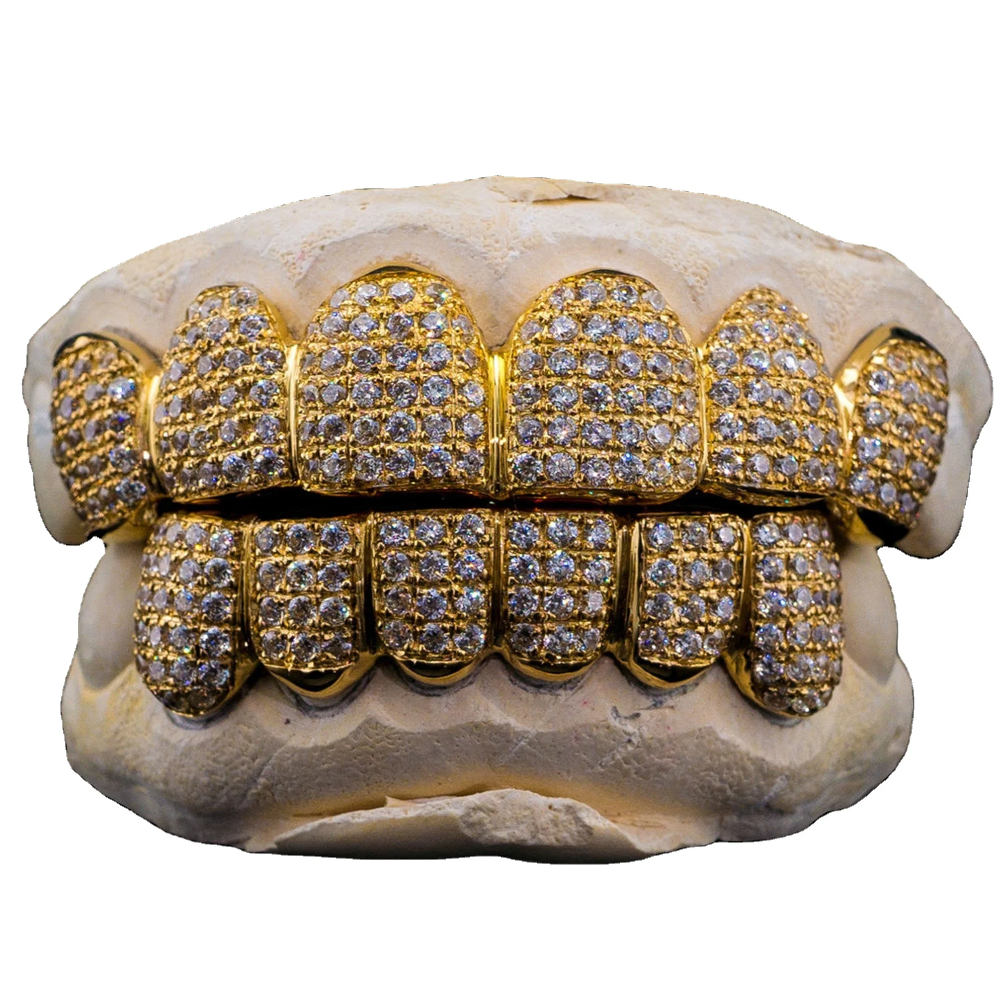 Custom Hip Hop Jewelry 14k 18k Gold Silver 925 Full Diamond Moissanite ...