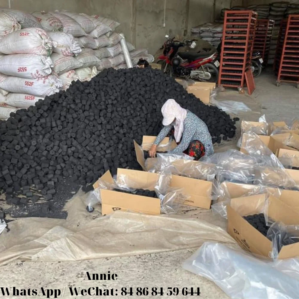 Hot Selling Coconut Charcoal Bbq Briquettes Ben Tre Warehouse Pure