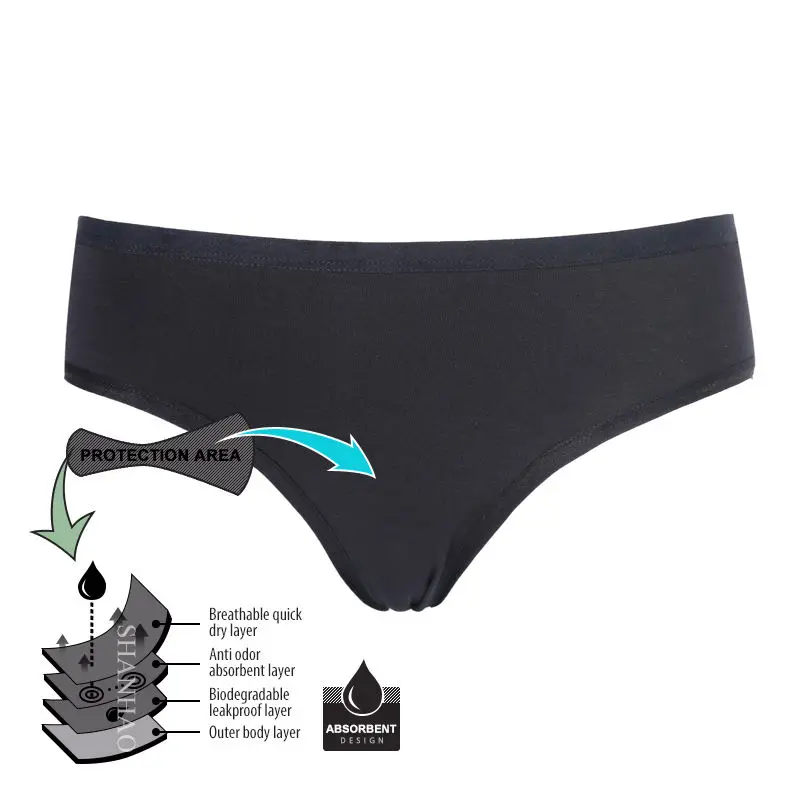 Wholesale Lingerie Supplier Girls Menstrual Period Panties High Quality Antileak Women Period
