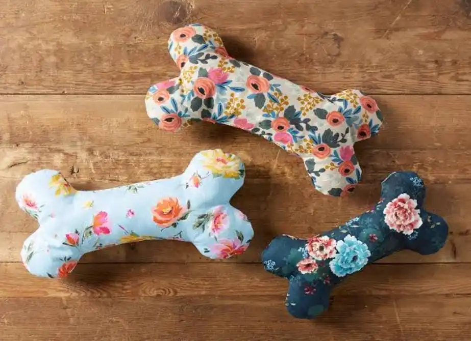 Soft Bone Shaped Custom Plush Pet Toy Dog Plush Chew Bone Toy Trending