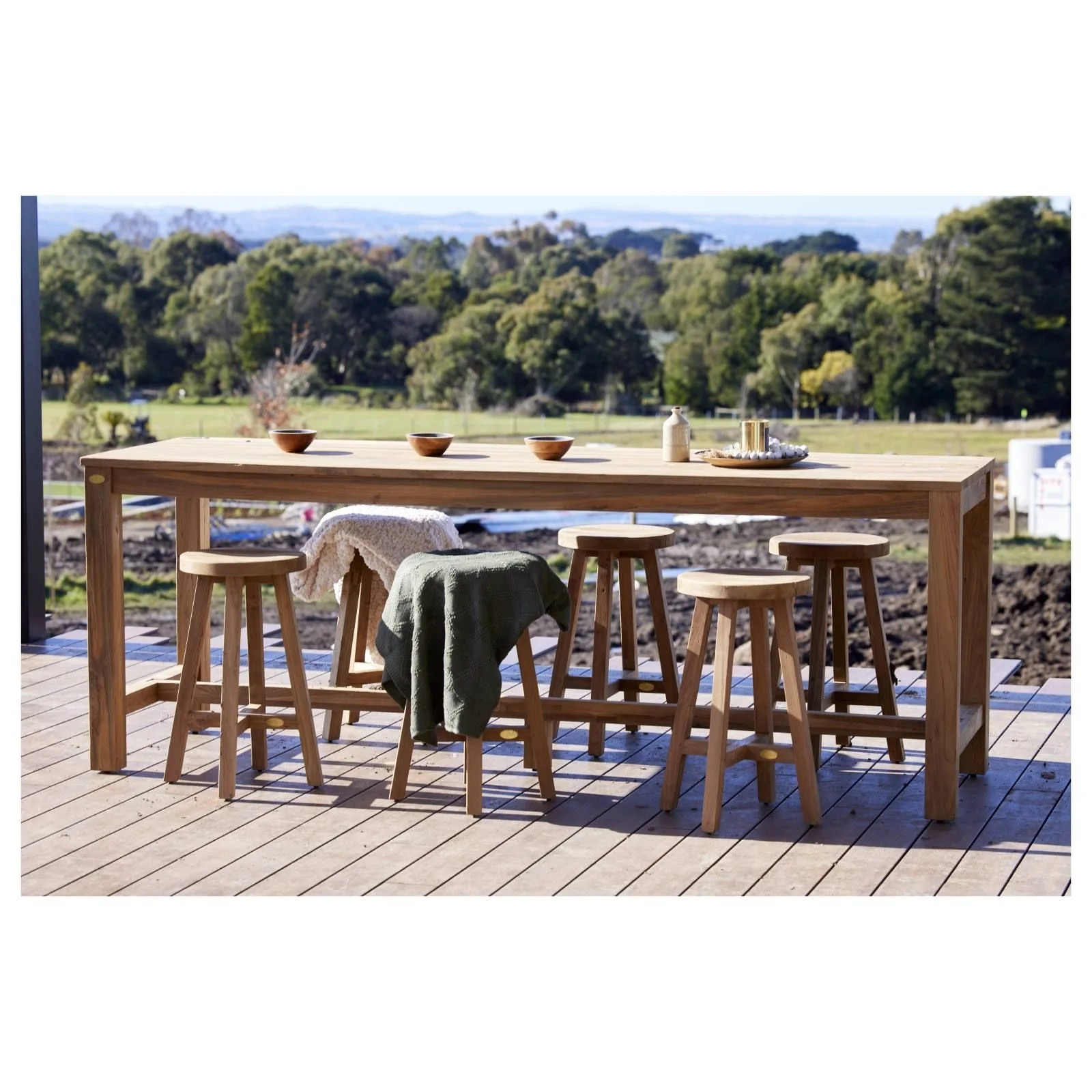 Rustic Teak Table Color Modern Simple Design Antique Reclaimed Teak Bar Table Set Solid Wood ...