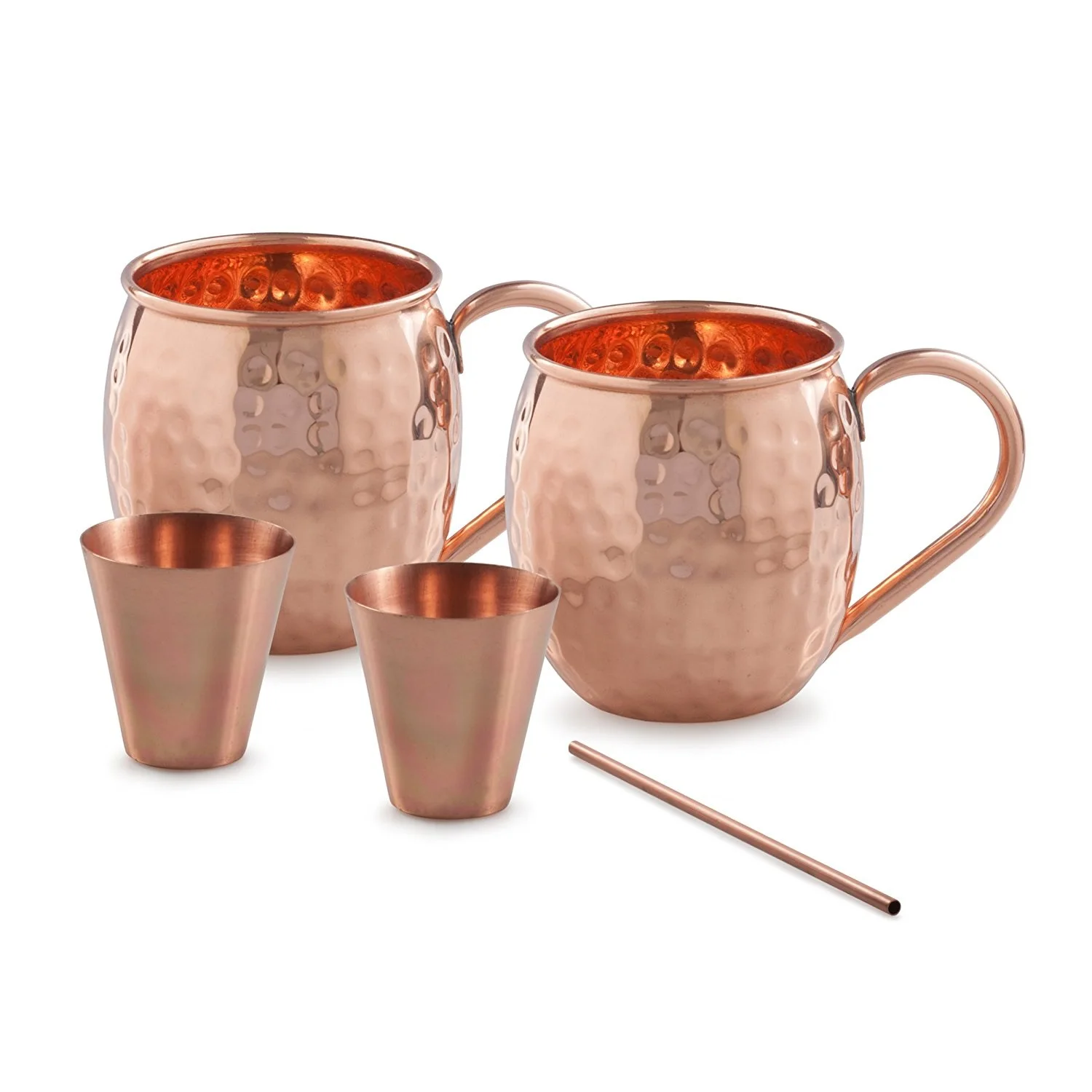 Moscow Mule Copper Mugs Gift Set Of 2 Copper Mule Mugs,100 Pure Solid Copper Buy Quality