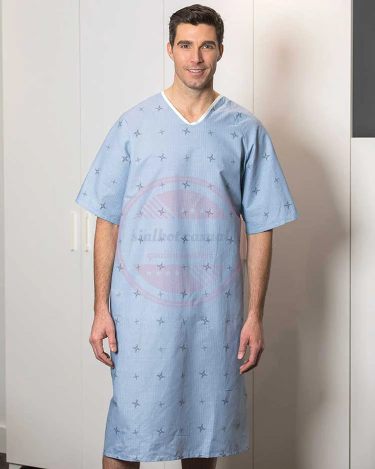 Patient Gown For Hospital High Quality Loose Hospital Patient Printed