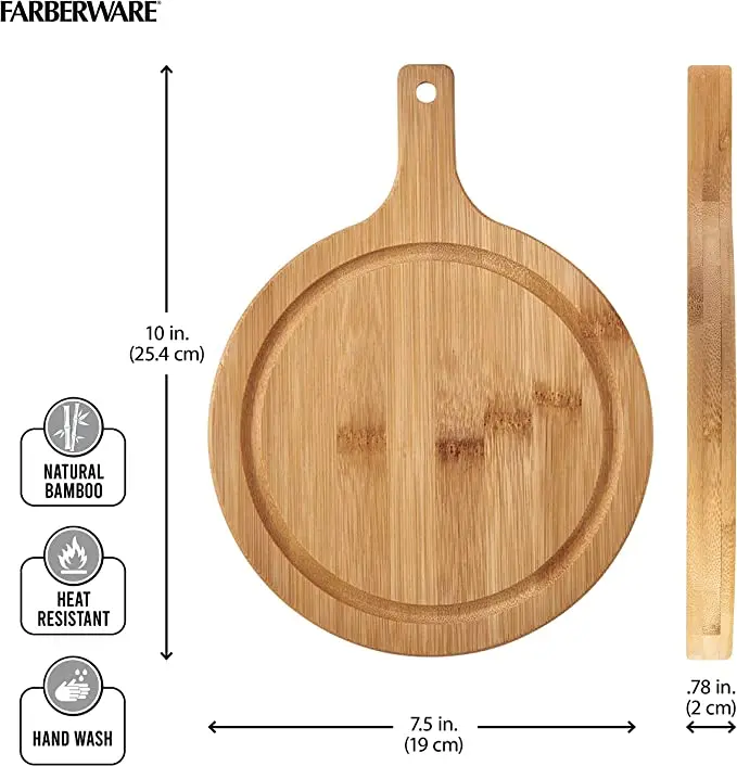 New Design Set Of Bamboo Cutting Boards With Slots For Handles Natural