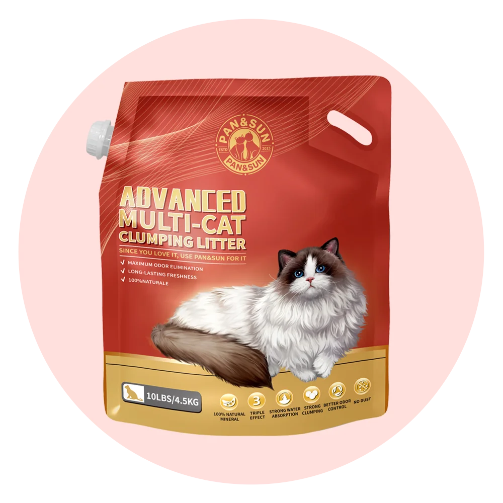 Dust Free Natural Bentonite Cat Litter Strong Clumping Easy Clean Cat ...