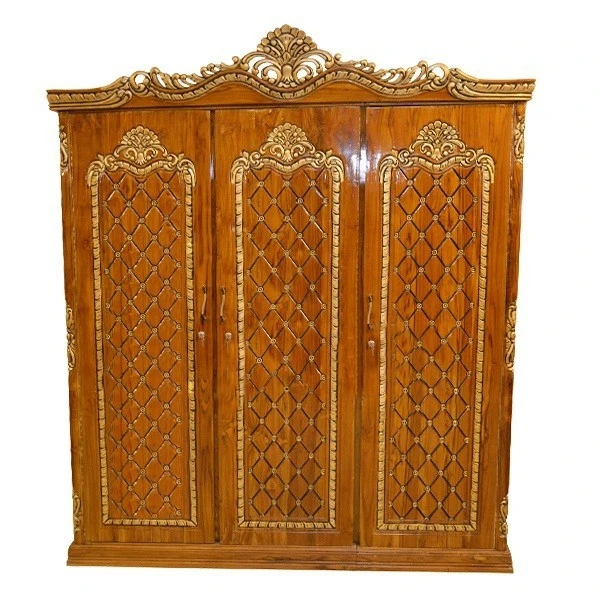 Elegant And Durable Handcrafted Natural Polish Teak Wood With Doors ...