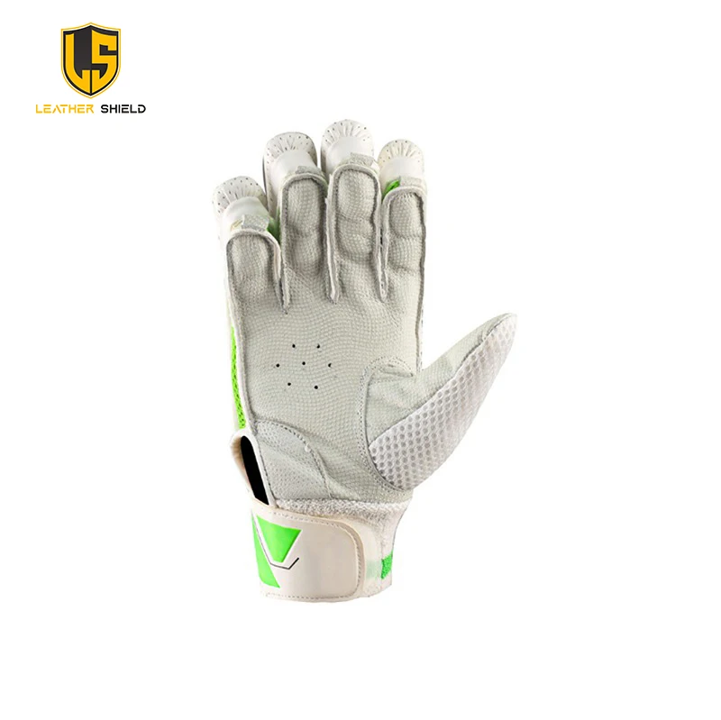 White And Black Customize Cricket Batting Gloves Wholesale Low Price