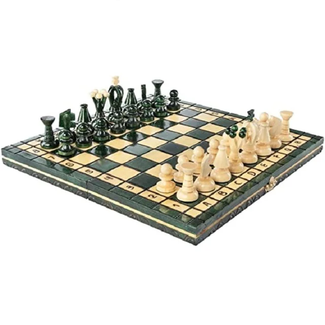 Hot Customization Wood Chess Board Set With Storage Box Gift Ornament