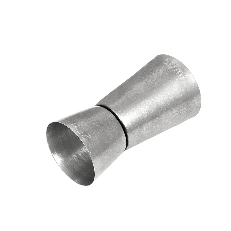 Double Side Peg Measure Jigger 25 X 50 Ml Stainless Steel Wine Glass Vodka Drink Shot Glass 1