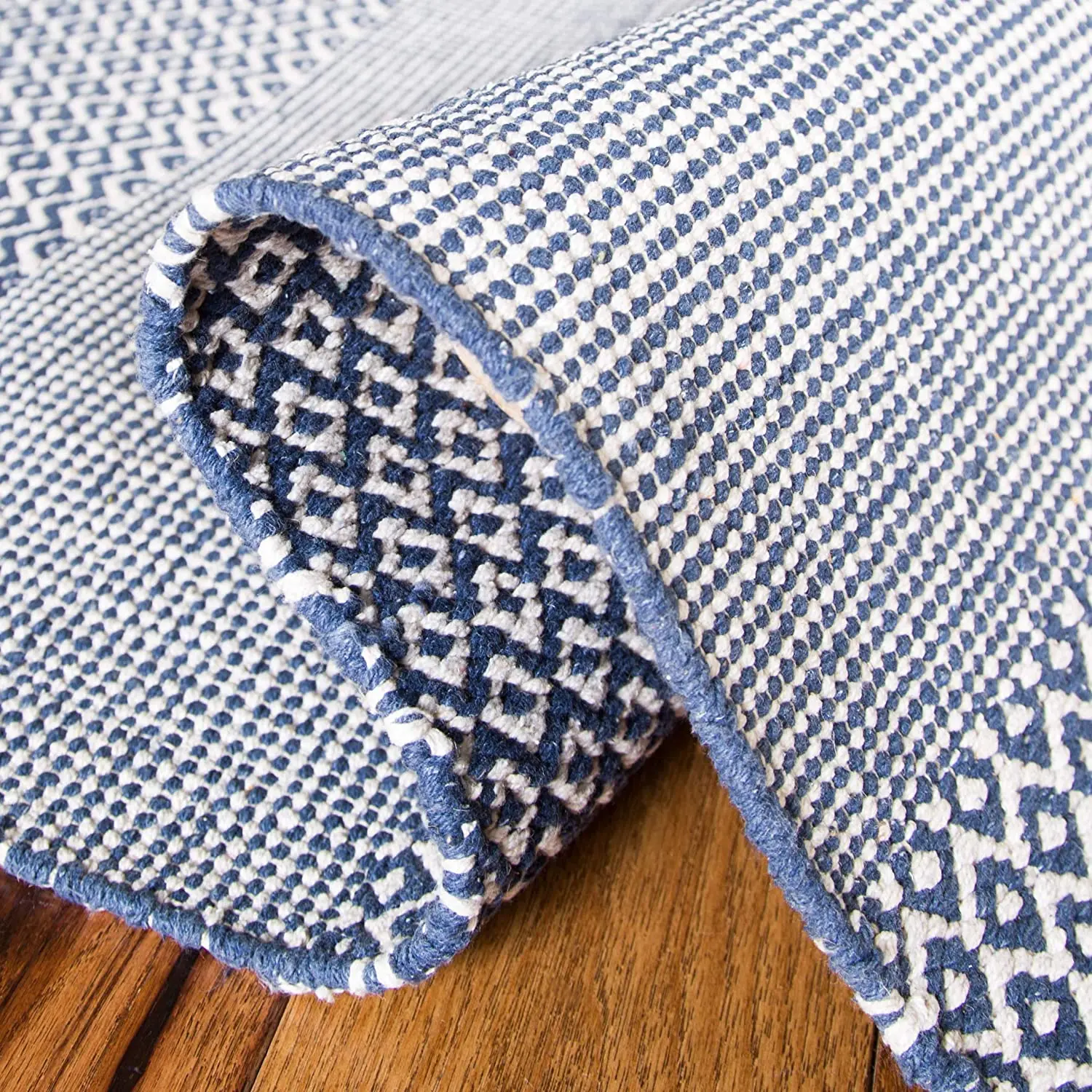 Nature4u Handmade Flatweave Boho Farmhouse Cotton Tassel Fringe